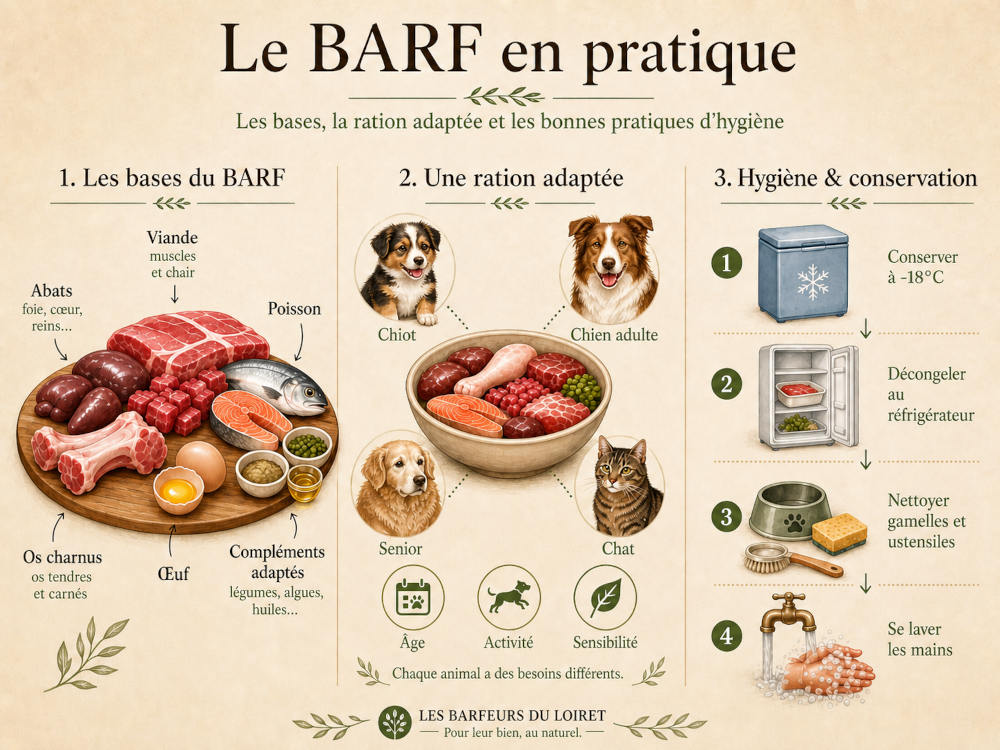 Le BARF pour chien et chat : comprendre l’alimentation naturelle